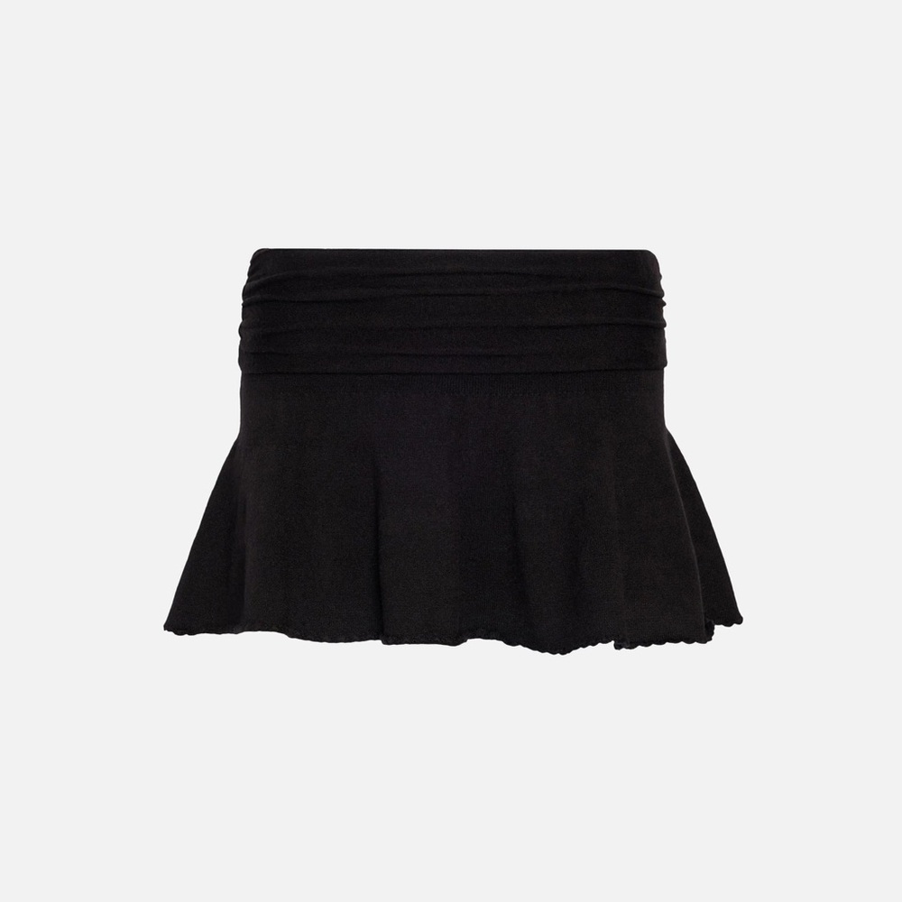 GUIZIO Ruched Heart Scallop Skirt - Picture 2 of 5